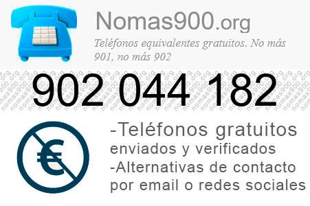 Teléfono 902044182