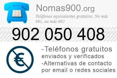 Teléfono 902050408