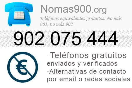 Teléfono 902075444
