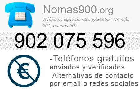 Teléfono 902075596