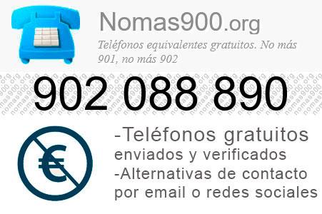 Teléfono 902088890