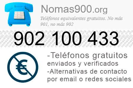 Teléfono 902100433