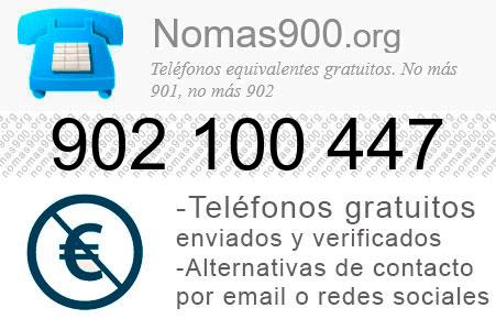 Teléfono 902100447