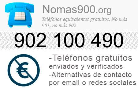 Teléfono 902100490