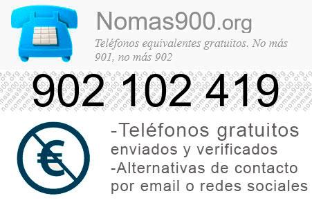 Teléfono 902102419