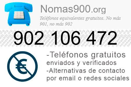 Teléfono 902106472