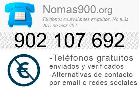 Teléfono 902107692