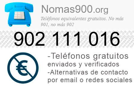 Teléfono 902111016