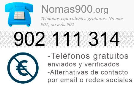 Teléfono 902111314