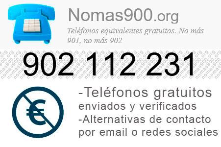 Teléfono 902112231