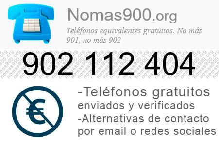 Teléfono 902112404