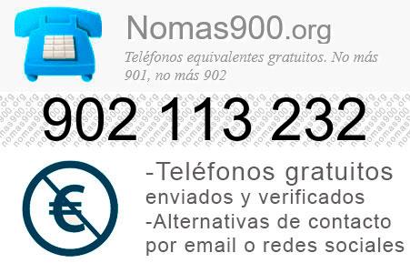 Teléfono 902113232