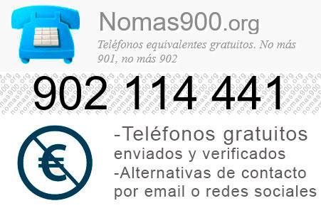 Teléfono 902114441