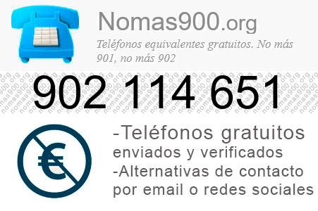 Teléfono 902114651