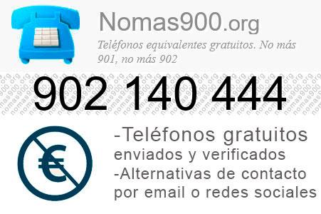 Teléfono 902140444