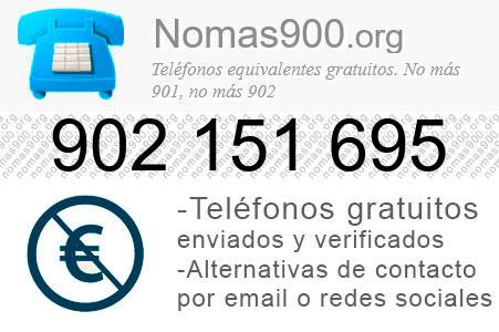 Teléfono 902151695
