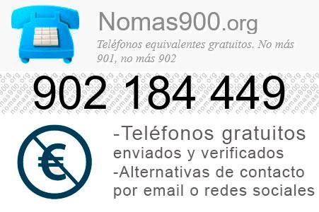 Teléfono 902184449