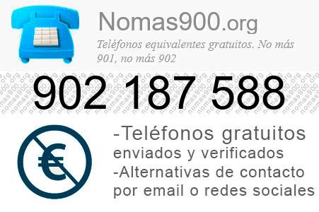 Teléfono 902187588