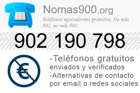 Teléfono 902190798