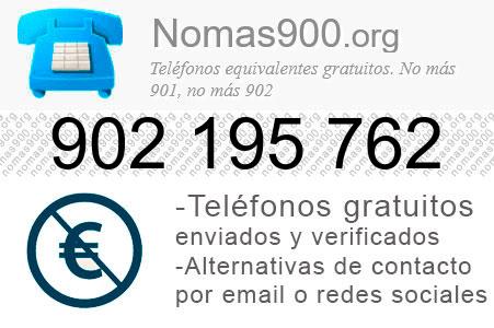 Teléfono 902195762
