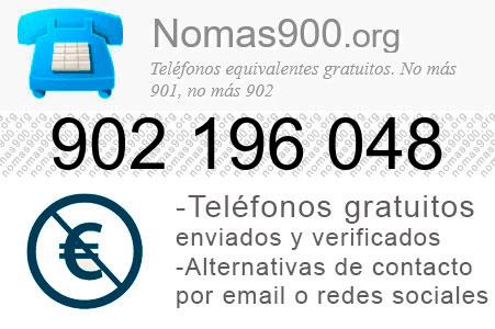 Teléfono 902196048