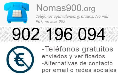 Teléfono 902196094