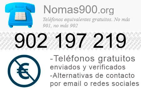 Teléfono 902197219