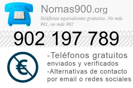 Teléfono 902197789