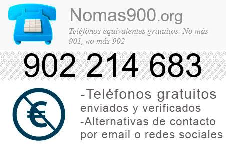 Teléfono 902214683