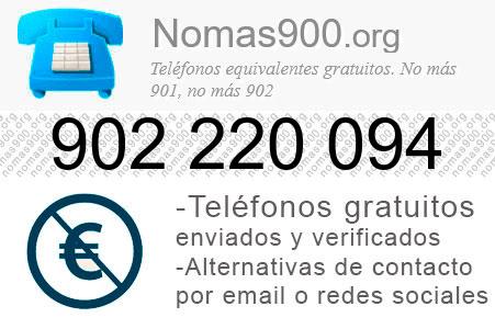 Teléfono 902220094