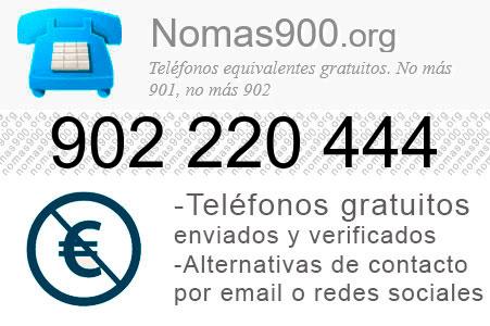 Teléfono 902220444