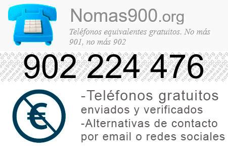 Teléfono 902224476