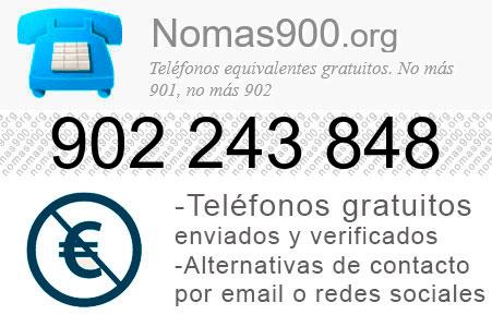 Teléfono 902243848