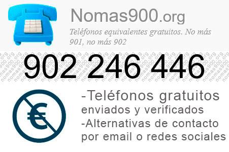 Teléfono 902246446