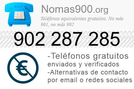 Teléfono 902287285