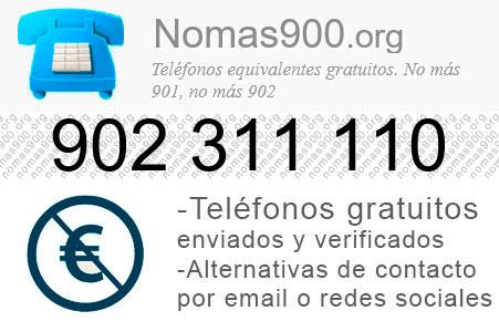 Teléfono 902311110