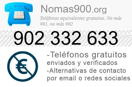 Teléfono 902332633