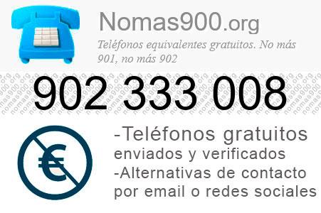 Teléfono 902333008