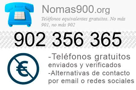 Teléfono 902356365