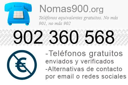 Teléfono 902360568