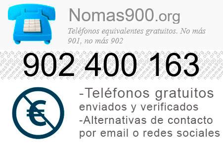 Teléfono 902400163