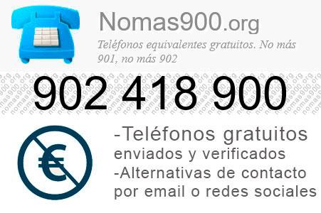 Teléfono 902418900