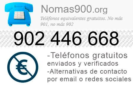 Teléfono 902446668