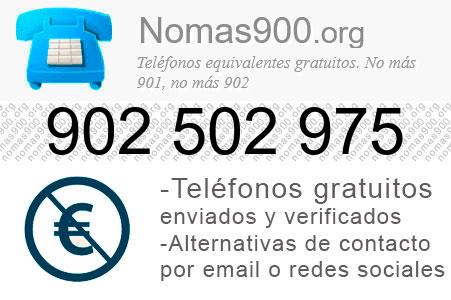 Teléfono 902502975