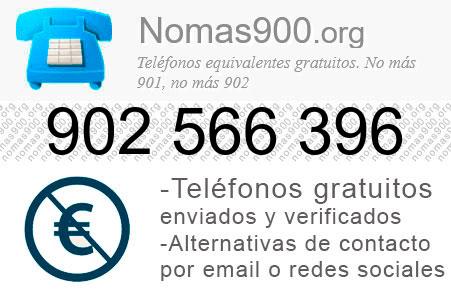 Teléfono 902566396