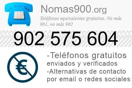 Teléfono 902575604