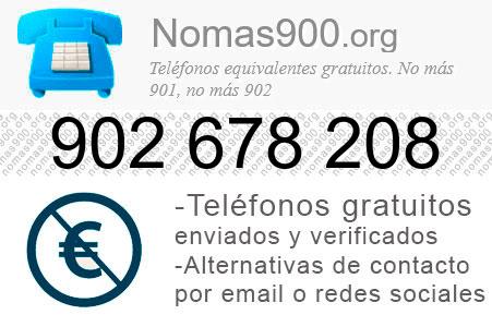 Teléfono 902678208