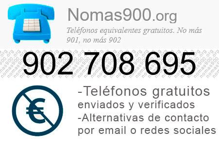 Teléfono 902708695