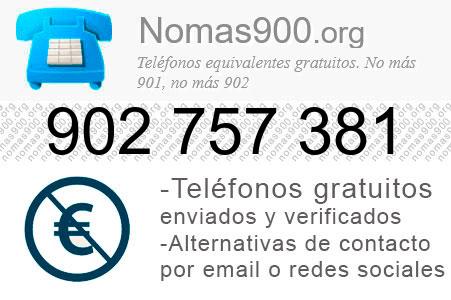 Teléfono 902757381