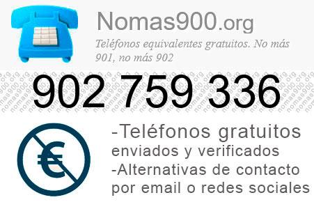 Teléfono 902759336